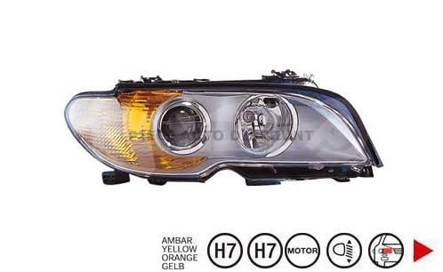 Accéder à la pièce Phare droit H7+H7 [Gris - Orange] 03->