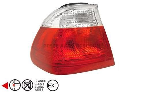 Accéder à la pièce Feu arrière extérieur gauche Rouge - Blanc