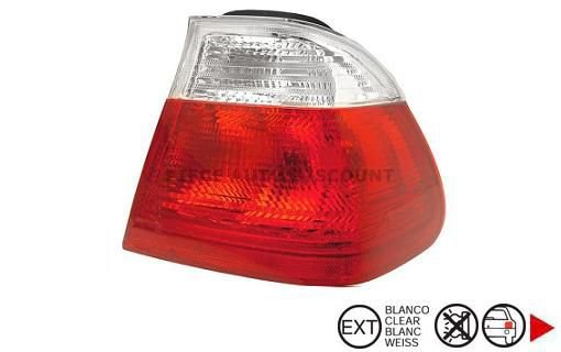 Accéder à la pièce Feu arrière extérieur droit Rouge - Blanc