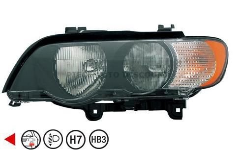 Accéder à la pièce Phare gauche H7+HB3 [Blanc] 02->