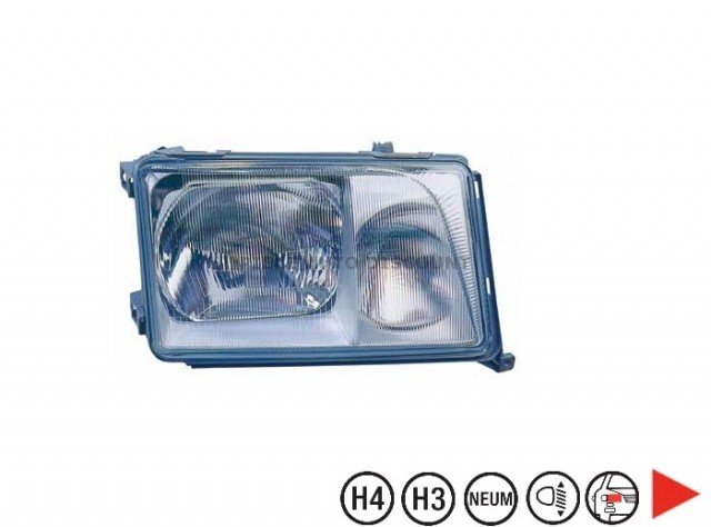 Accéder à la pièce Phare électrique droit, H4+H3 (depuis 1993)