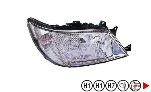 Accéder à la pièce Phare droit H1+H7+H1 ->02