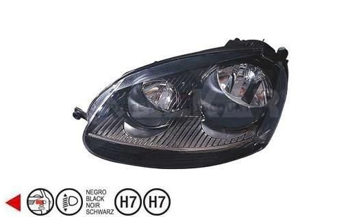 Accéder à la pièce Phare gauche H7+H7 [Noir]