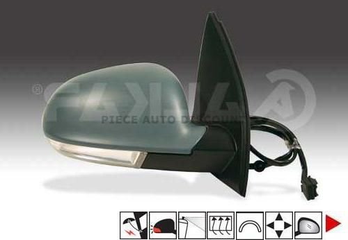 Accéder à la pièce Rétroviseur droit électrique chauffant rabattable à peindre + feu