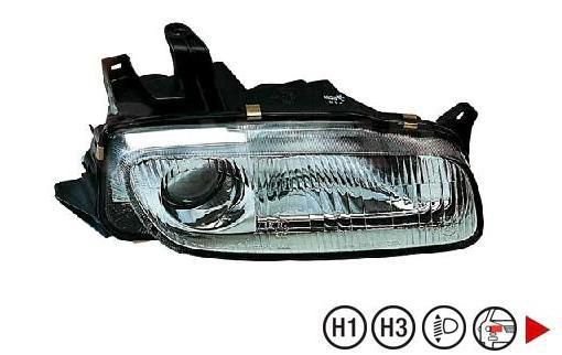 Accéder à la pièce Phare droit H3+H1 électrique 5ptes