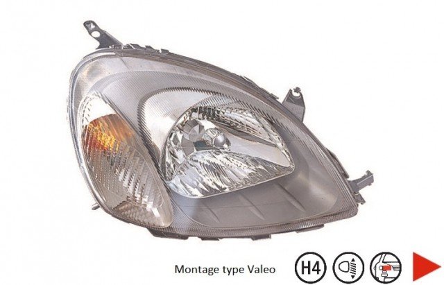 Accéder à la pièce Phare droit H4 [Type Valeo]