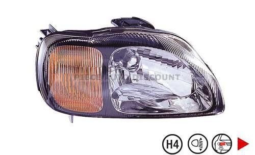 Accéder à la pièce Phare droit H4 électrique