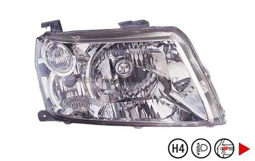 Accéder à la pièce Phare droit H4 3ptes