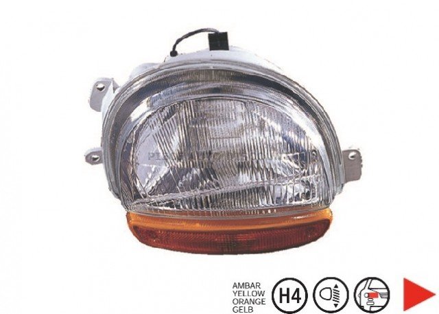 Accéder à la pièce Phare droit H4 électrique