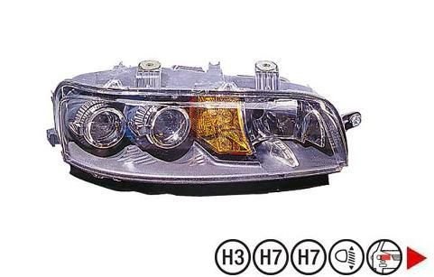 Accéder à la pièce Phare droit H7+H7+H3 ->01