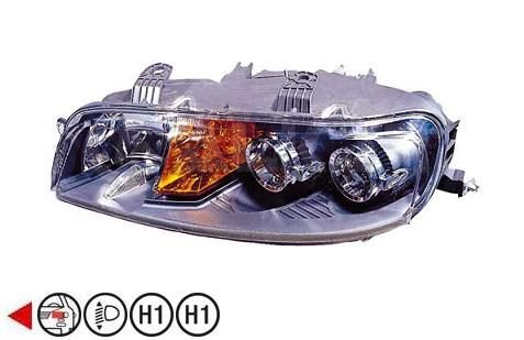 Accéder à la pièce Phare gauche H1+H1 01->