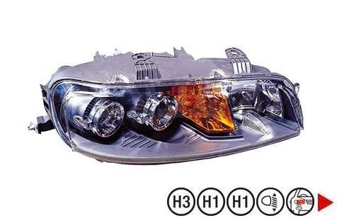 Accéder à la pièce Phare droit H1+H1+H3 01->