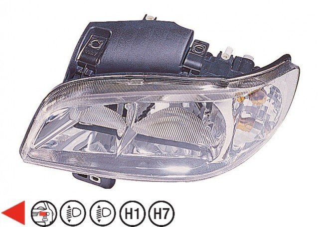 Accéder à la pièce Phare gauche H1+H7