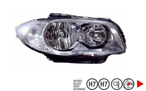 Accéder à la pièce Phare droit H7+H7 [Noir]
