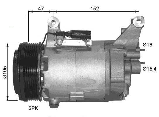 Compresseur de climatisation 1.6L MINI MINI  pour MINI MINI Compresseur de climatisation 1.6L MINI MINI  pour MINI MINI