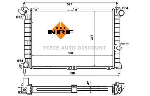 Accéder à la pièce Radiateur 1.7L TD - 1.7L TDS