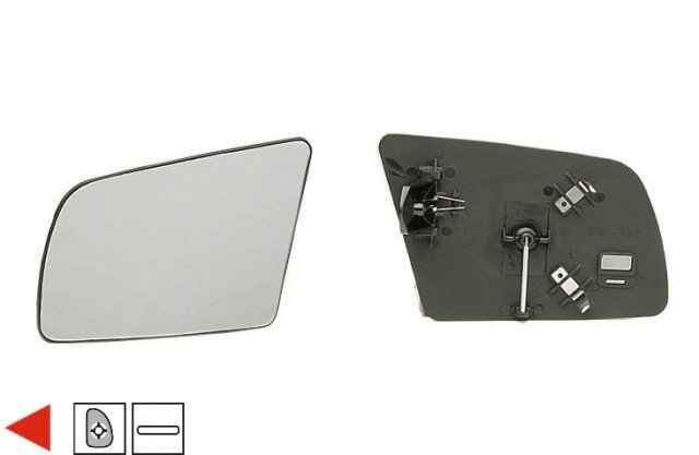 Accéder à la pièce Glace + support rétroviseur gauche 