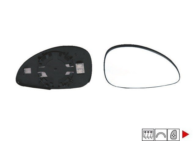 Accéder à la pièce Glace + support rétroviseur droit chauffant ->09