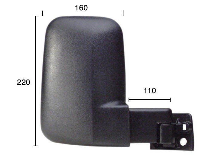 Accéder à la pièce Rétroviseur droit manuel [Court]