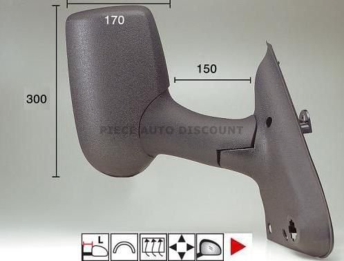 Accéder à la pièce Rétroviseur droit électrique, chauffant [Long]