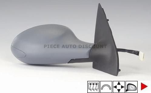 Accéder à la pièce Rétroviseur droit électrique chauffant à peindre