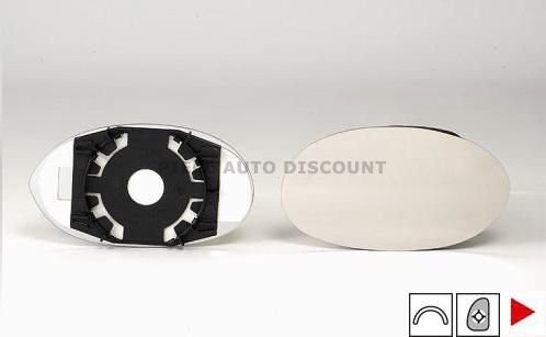 Accéder à la pièce Glace + support rétroviseur droit