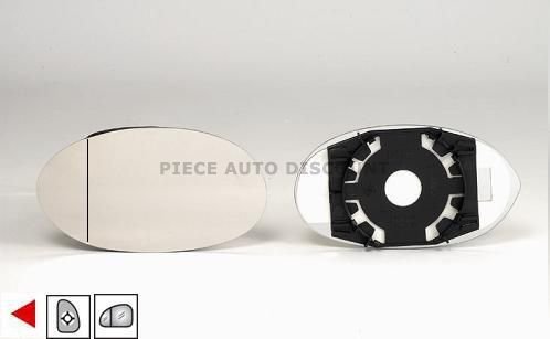 Accéder à la pièce Glace + support rétroviseur gauche [grand angle] 