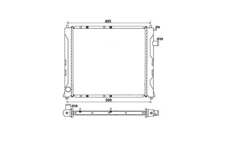 Radiateur essence - clim ROVER 25  pour ROVER 25 Radiateur essence - clim ROVER 25  pour ROVER 25