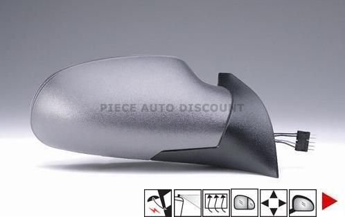 Accéder à la pièce Rétroviseur droit électrique, chauffant, rabattable à peindre [grand angle]