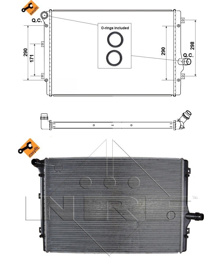 Radiateur 2.0L TDI - 2.0L TDI 16v & quattro