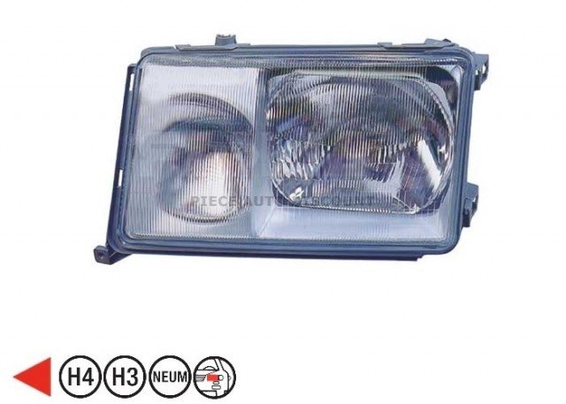 Accéder à la pièce Phare électrique gauche, H4+H3 (depuis 1989)