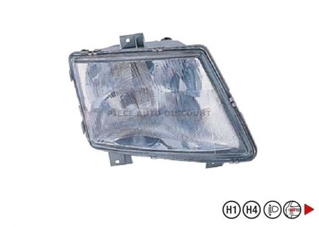 Accéder à la pièce Phare droit H4+H1 Electrique