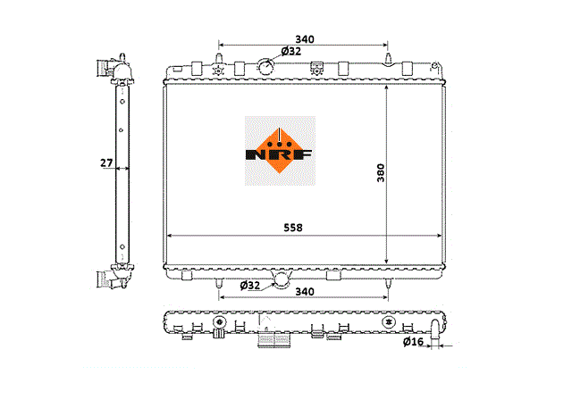 Accéder à la pièce Radiateur 1,1L - 1,4L - 1,6L - 1,4L Hdi - 1,6L Hdi