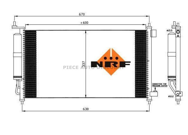 Accéder à la pièce Condenseur de climatisation 1.6L