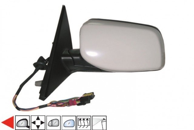 Accéder à la pièce Rétroviseur gauche électrique, chauffant à peindre [Grand angle]