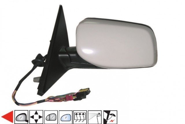 Accéder à la pièce Rétroviseur gauche électrique, chauffant, rabattable à peindre [Grand angle]