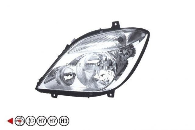 Accéder à la pièce Phare gauche H7+H7+H7