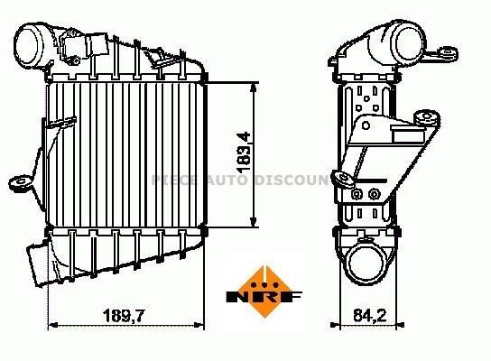 Accéder à la pièce Refroidisseur échangeur air turbo 1.4L TDI - 1.9L TDI