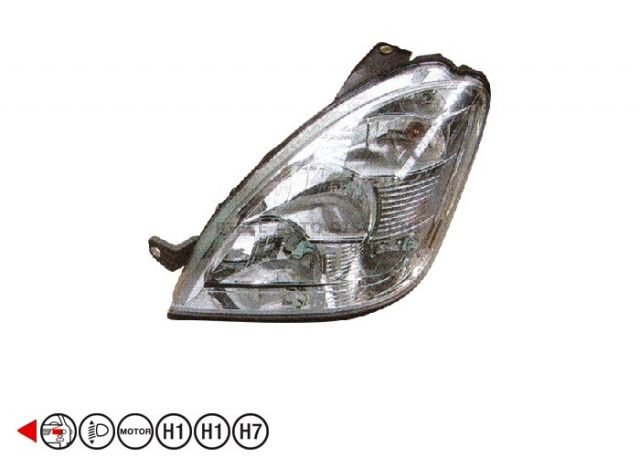 Accéder à la pièce Phare gauche H1+H1+H7