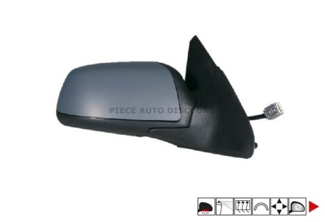 Accéder à la pièce Rétroviseur droit électrique, chauffant à peindre + courtoisie