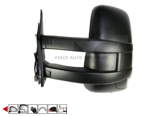 Accéder à la pièce Rétroviseur gauche manuel + feu [Long]