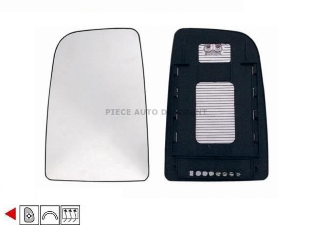 Accéder à la pièce Glace + support carré rétroviseur gauche chauffant [Grande] ->2010