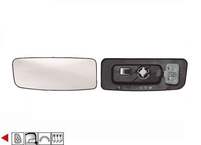 Accéder à la pièce Glace + support rond rétroviseur gauche chauffant [petite] [grand angle]