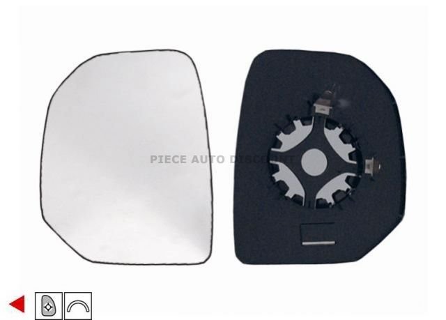 Accéder à la pièce Glace + support rétroviseur gauche [Grande]