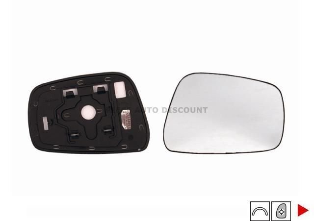 Accéder à la pièce Glace + support rétroviseur droit ->06