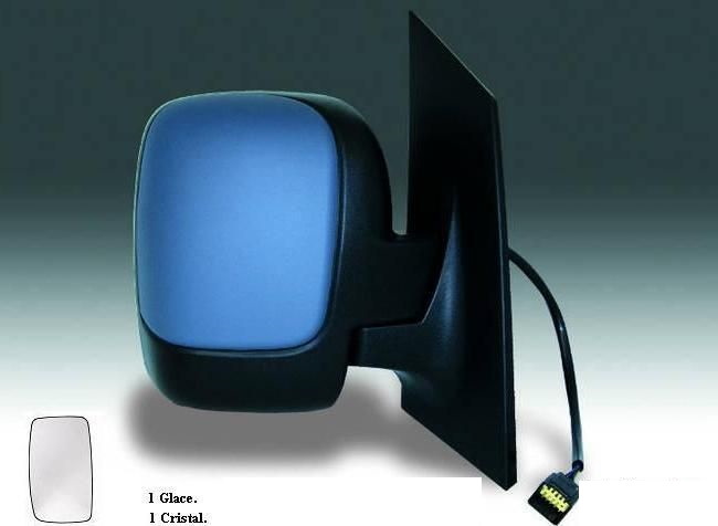 Rétroviseur droit électrique, chauffant, rabattable à peindre + sonde [1 Glace] pour CITROEN JUMPY