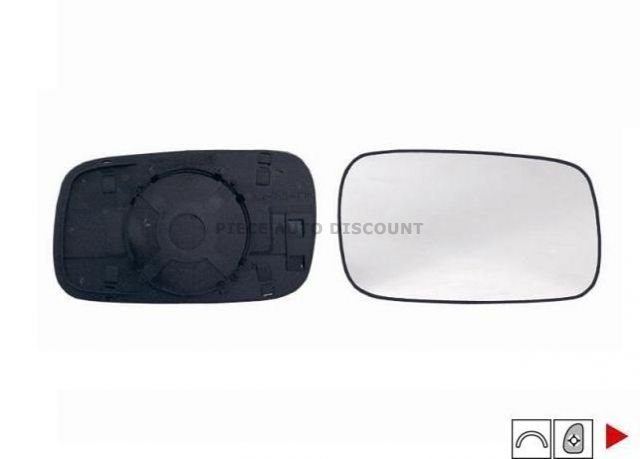 Accéder à la pièce Glace + support rétroviseur droit