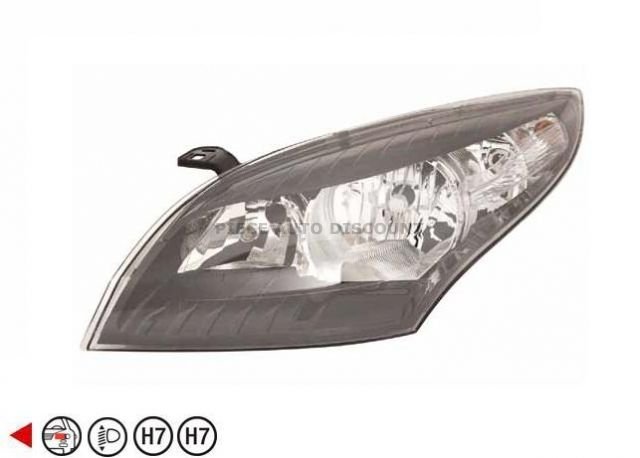 Accéder à la pièce Phare gauche, H7+H7 (Noir)