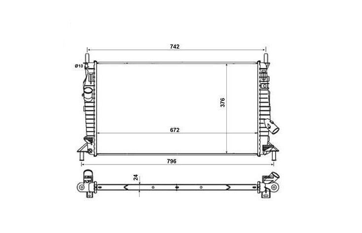 Radiateur 1,8L - 2.0L - 2.0L CD MAZDA 5 Pour modèles (CR19) 1,8L (116ch) - 2.0L (146ch) - 2.0L CD (110/143ch). Dimensions faisceau: Hauteur 672mm x Largeur 376mm x Epaisseur 24mm.  pour MAZDA 5 Radiateur 1,8L - 2.0L - 2.0L CD MAZDA 5 Pour modèles (CR19) 1,8L (116ch) - 2.0L (146ch) - 2.0L CD (110/143ch). Dimensions faisceau: Hauteur 672mm x Largeur 376mm x Epaisseur 24mm.  pour MAZDA 5