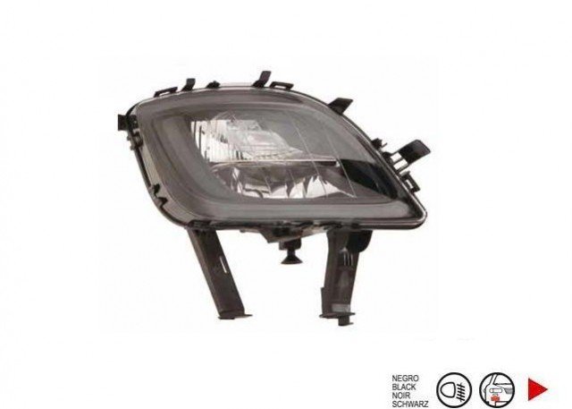 Accéder à la pièce Projecteur anti-brouillard droit [Noir]